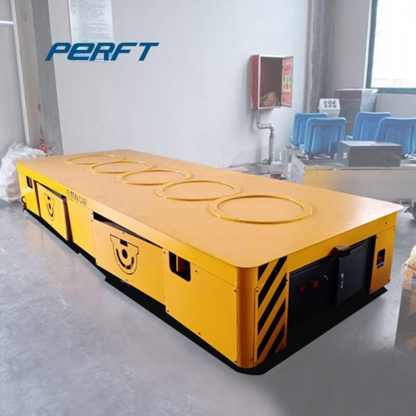 Heavy Cargo Transportation Self-Propelled Rail Flat Transfer Cart Work with Crane