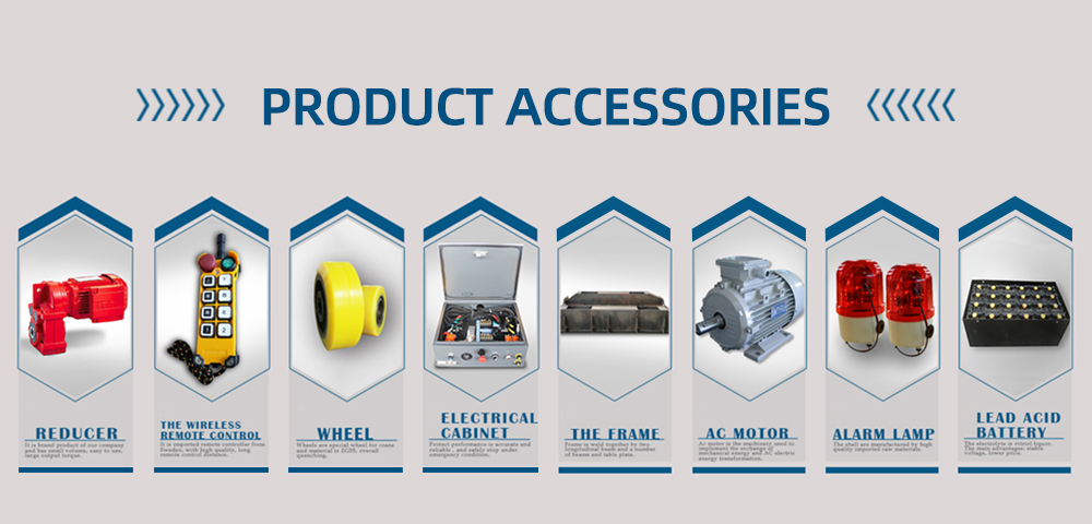 Rail transfer trolley accessories